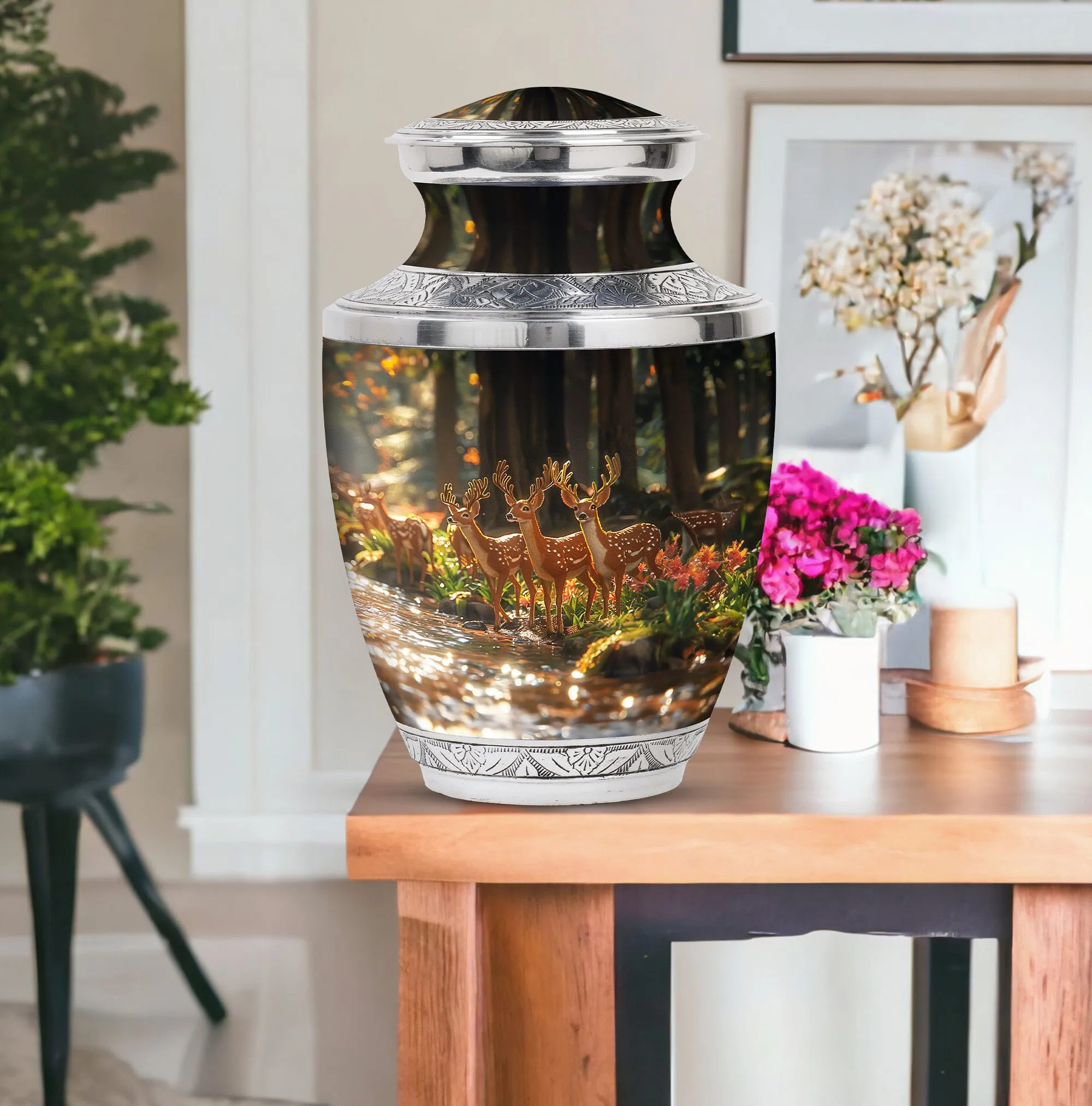 Deer Cremation Urn For Ashes - Beautiful Urns For Adult Human Ashes