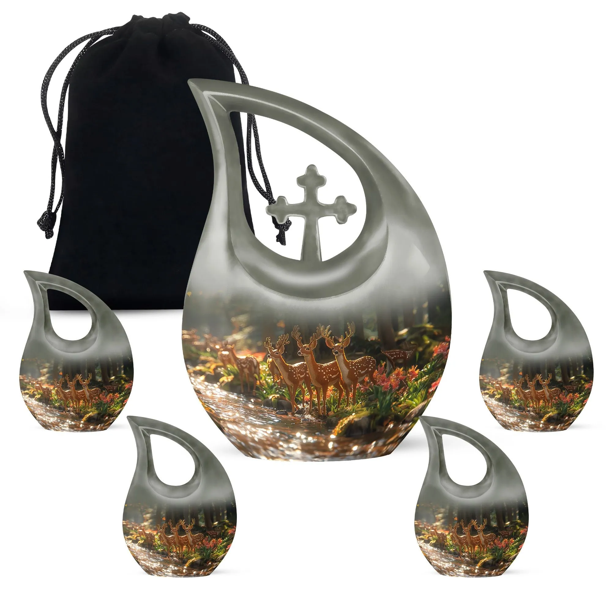 Deer Cremation Urn For Ashes - Beautiful Urns For Adult Human Ashes