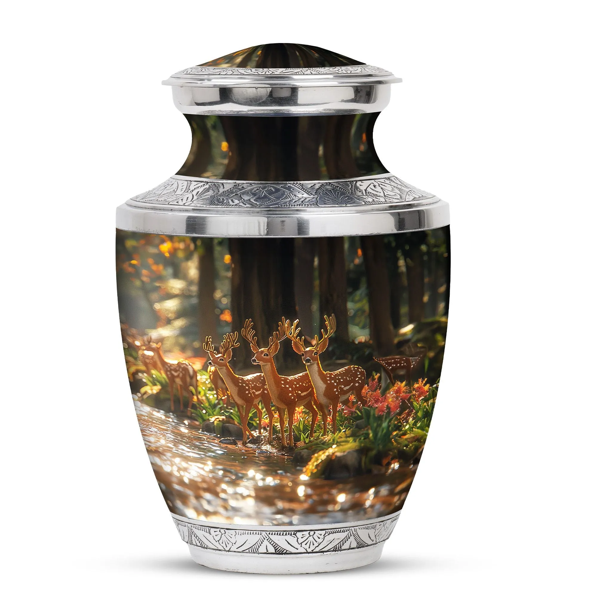Deer Cremation Urn For Ashes - Beautiful Urns For Adult Human Ashes