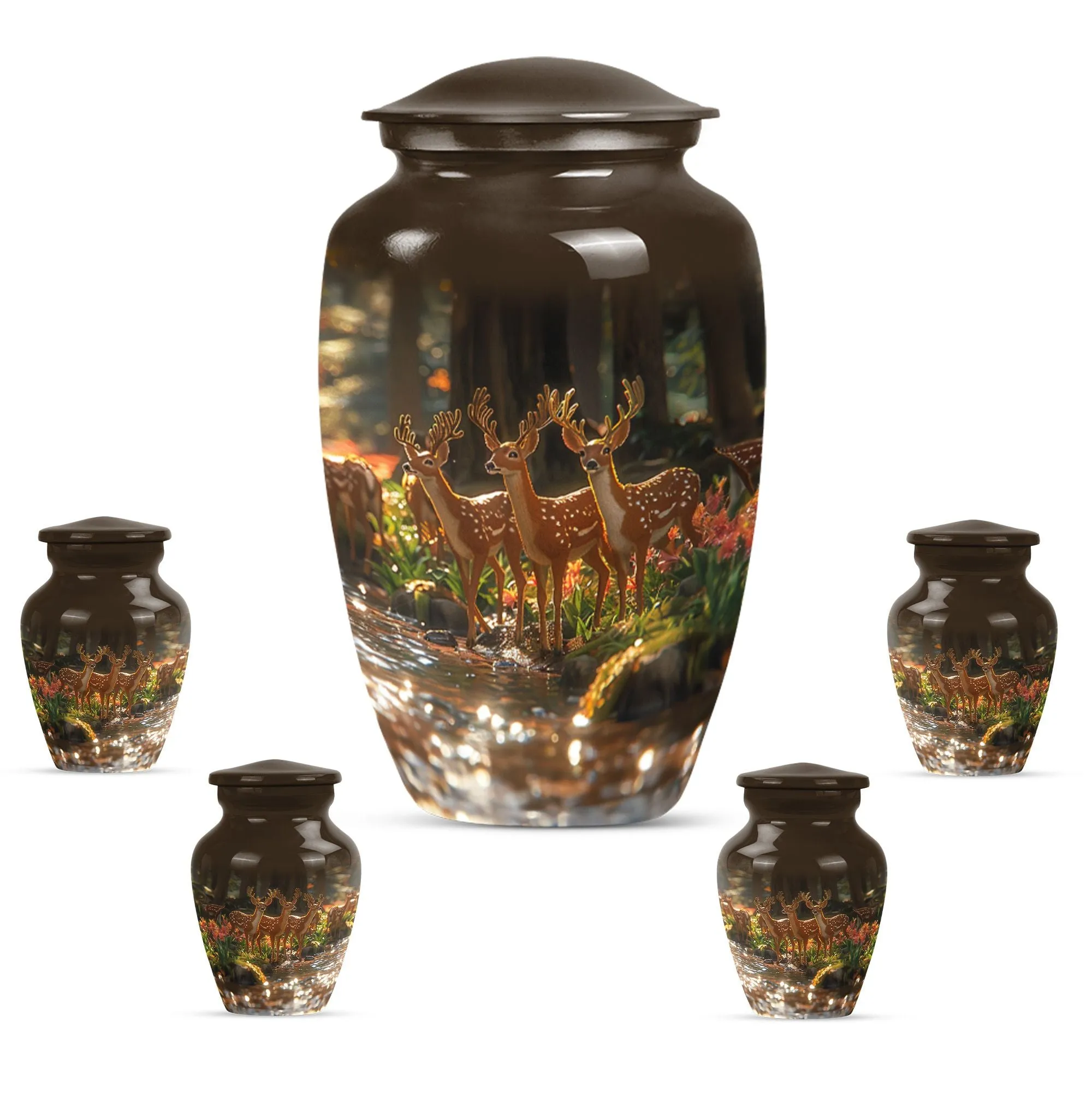 Deer Cremation Urn For Ashes - Beautiful Urns For Adult Human Ashes