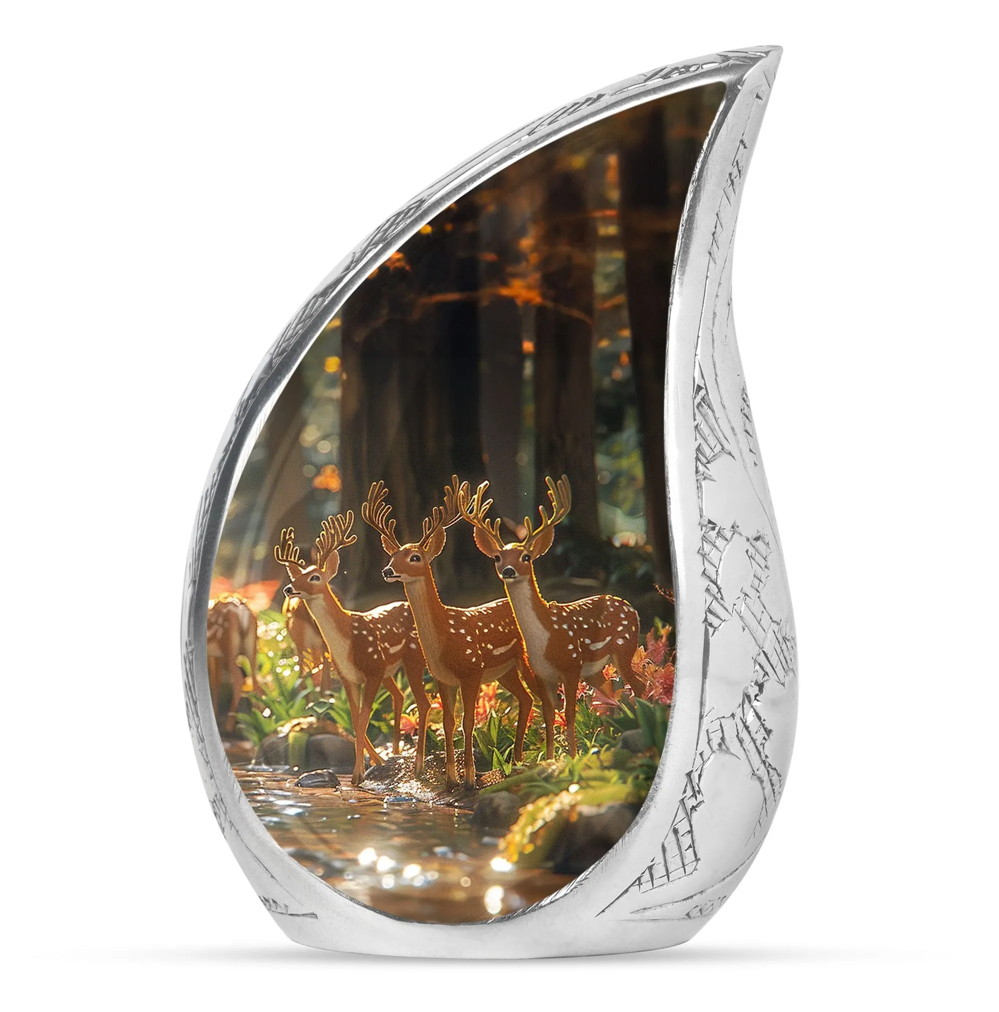 Deer Cremation Urn For Ashes - Beautiful Urns For Adult Human Ashes