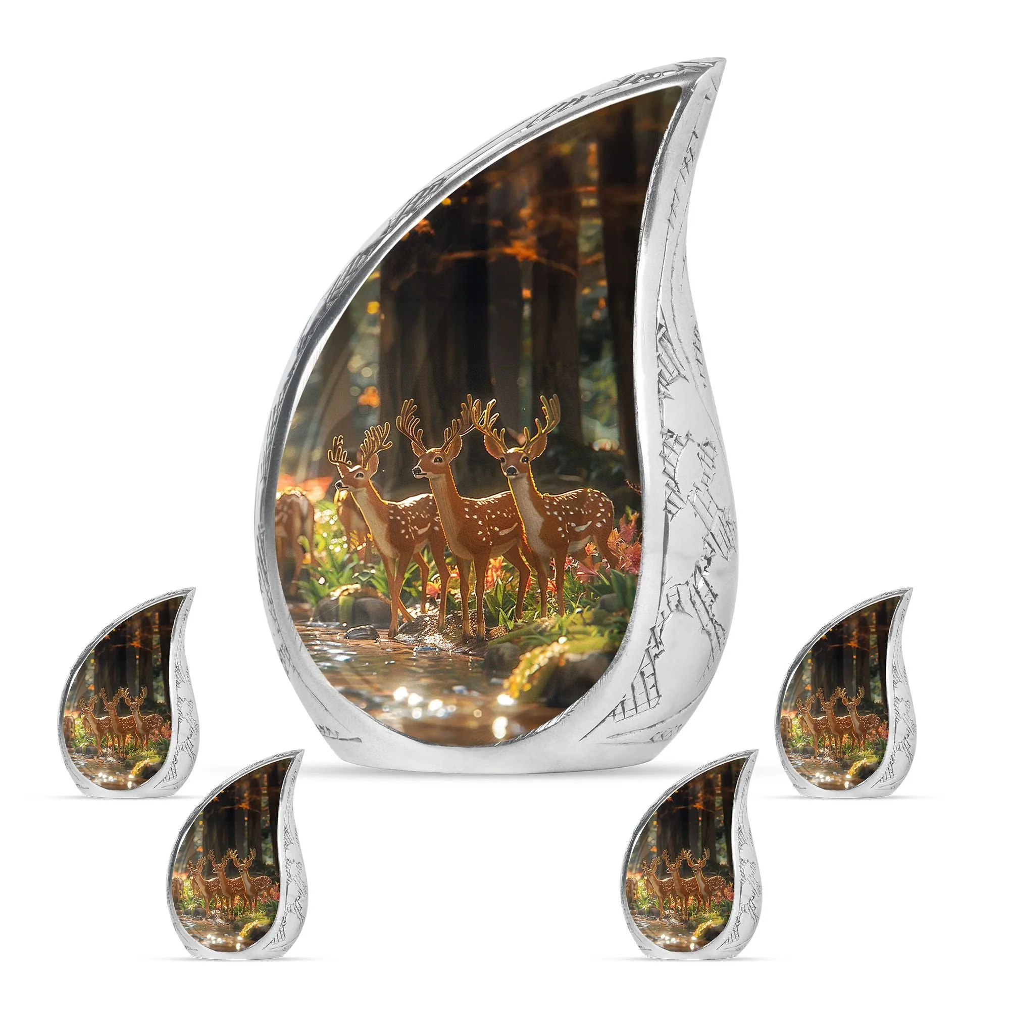 Deer Cremation Urn For Ashes - Beautiful Urns For Adult Human Ashes