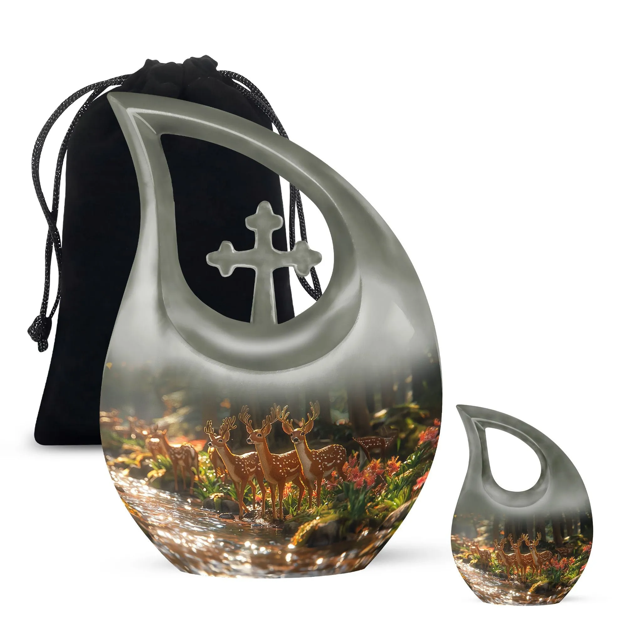 Deer Cremation Urn For Ashes - Beautiful Urns For Adult Human Ashes