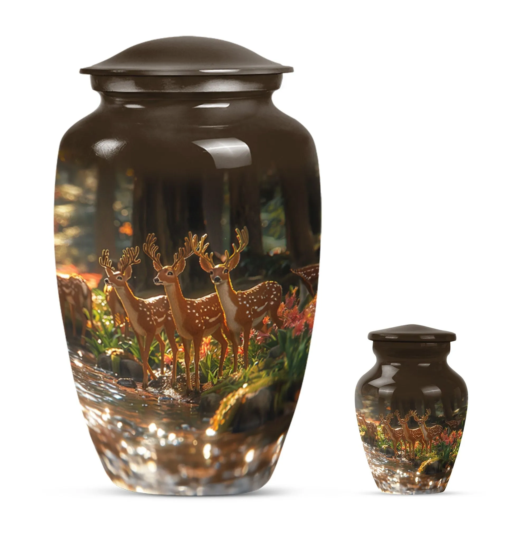 Deer Cremation Urn For Ashes - Beautiful Urns For Adult Human Ashes