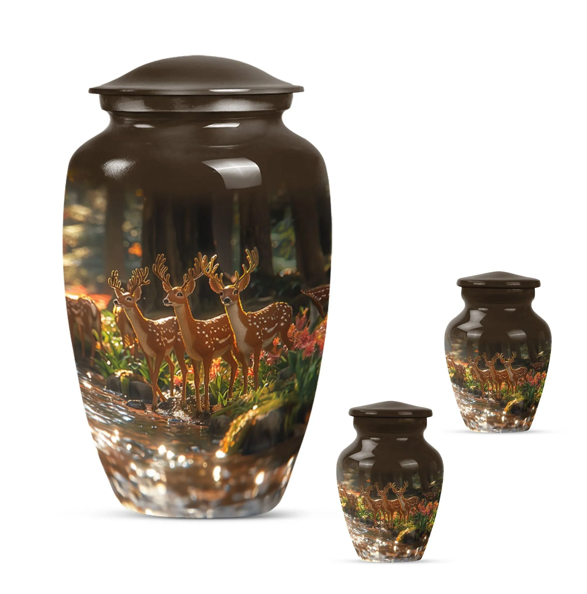 Deer Cremation Urn For Ashes - Beautiful Urns For Adult Human Ashes