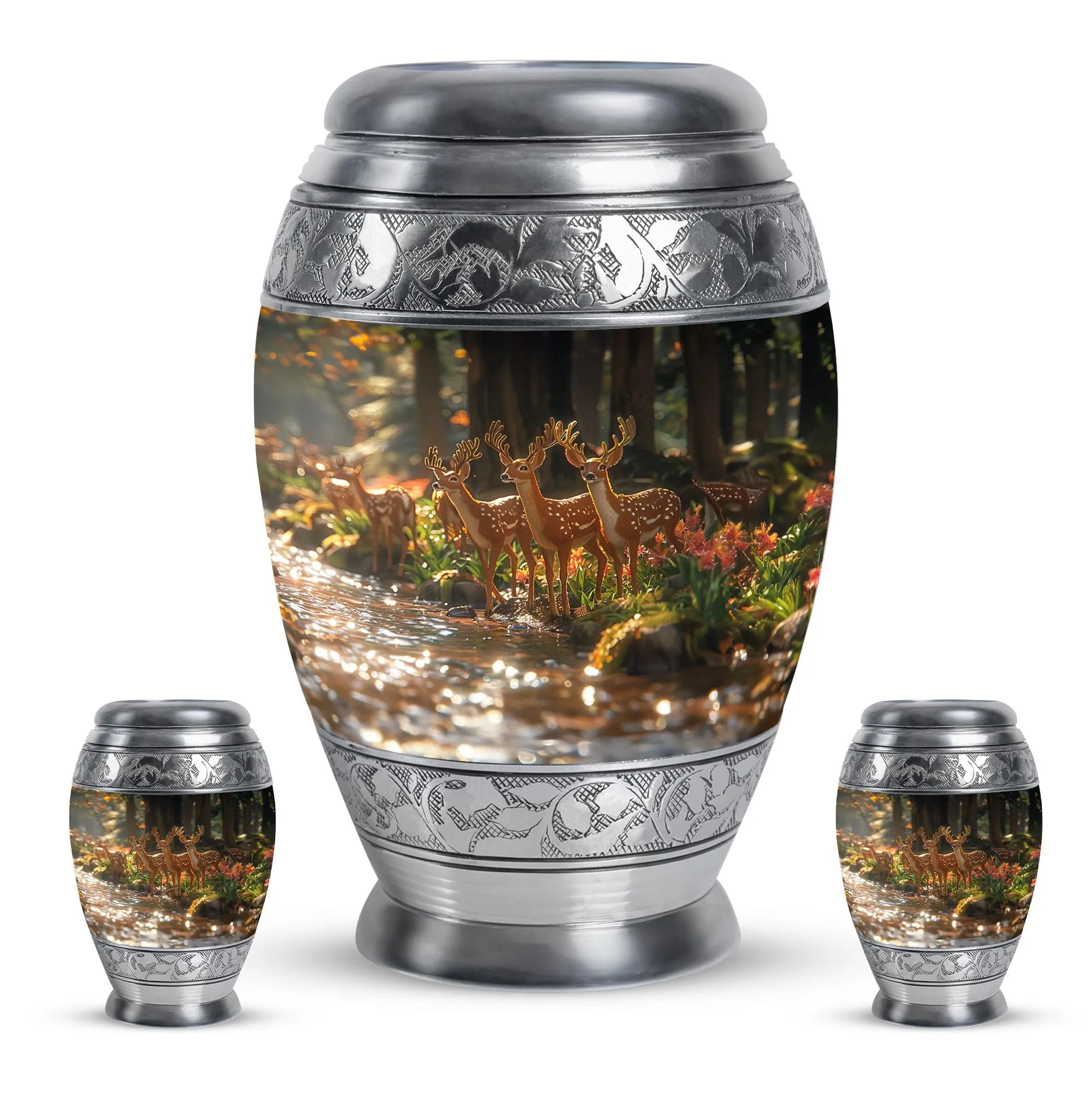 Deer Cremation Urn For Ashes - Beautiful Urns For Adult Human Ashes