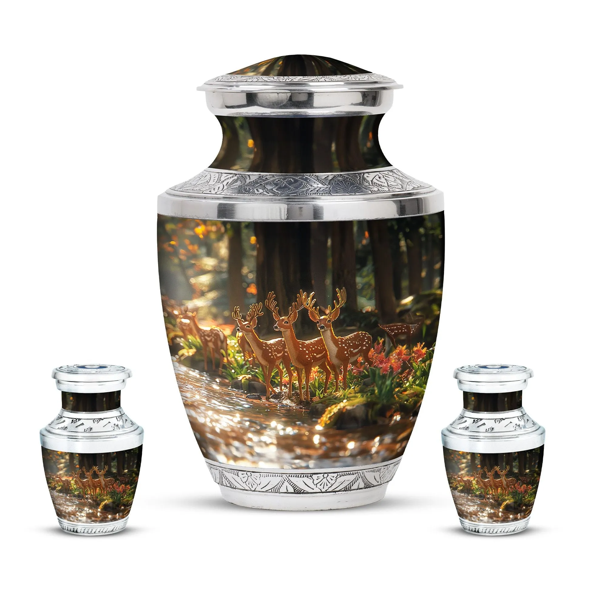 Deer Cremation Urn For Ashes - Beautiful Urns For Adult Human Ashes