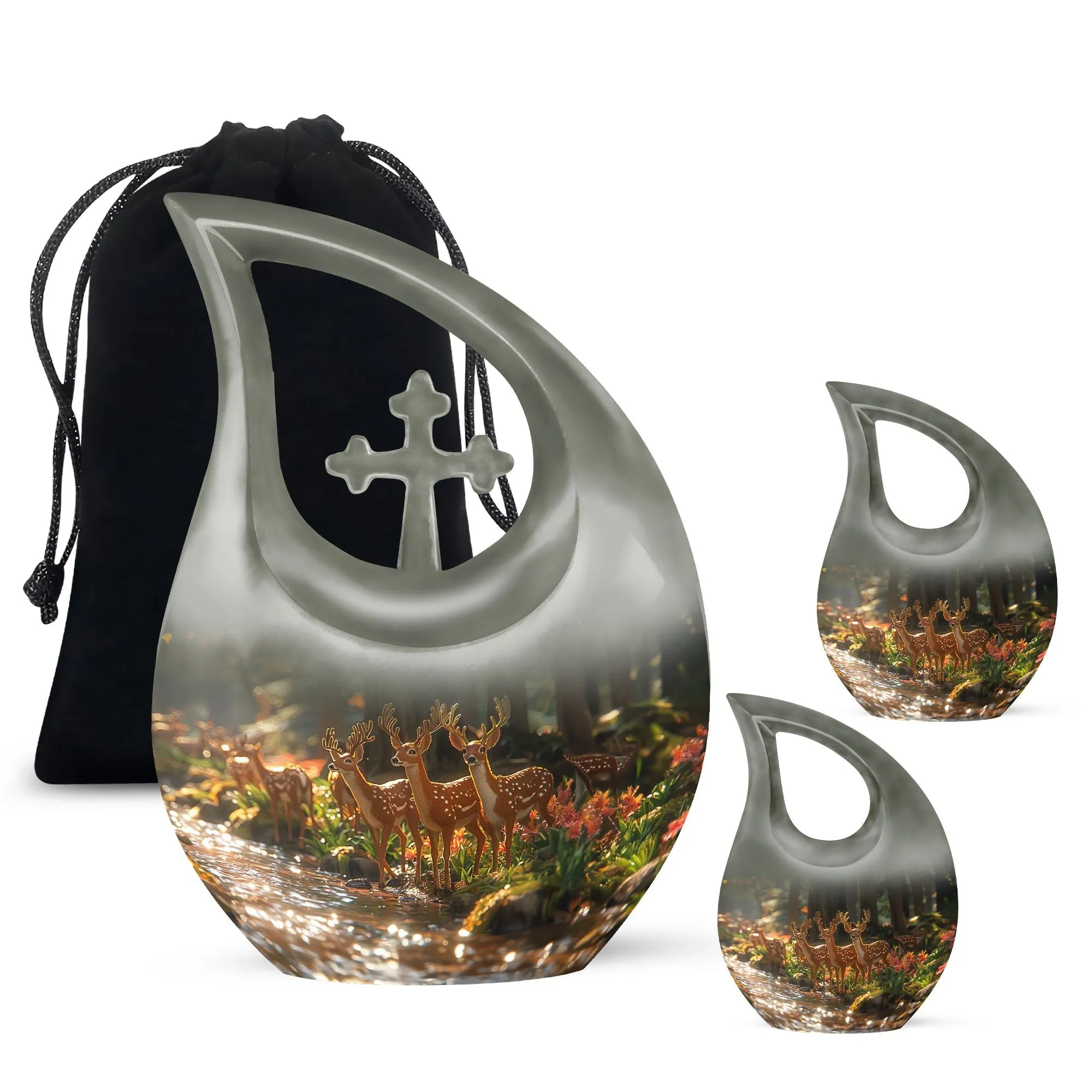 Deer Cremation Urn For Ashes - Beautiful Urns For Adult Human Ashes