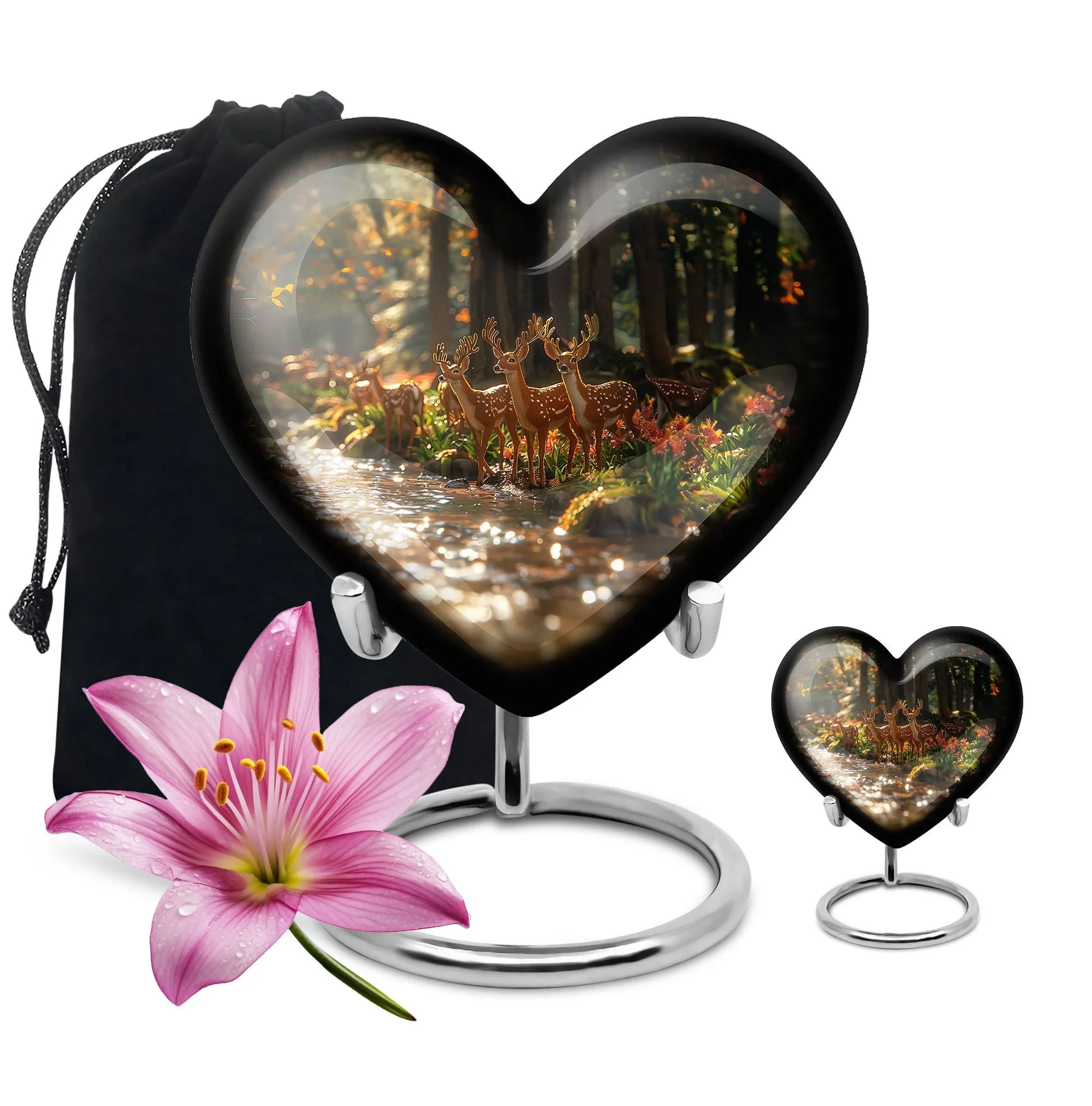 Deer Cremation Urn For Ashes - Beautiful Urns For Adult Human Ashes