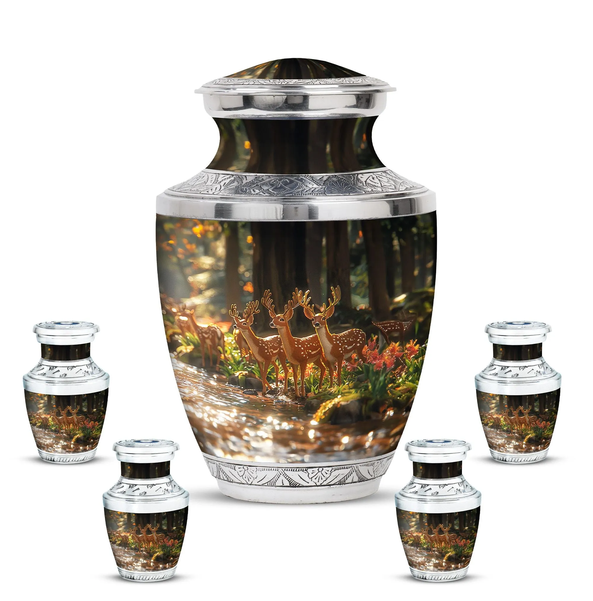 Deer Cremation Urn For Ashes - Beautiful Urns For Adult Human Ashes