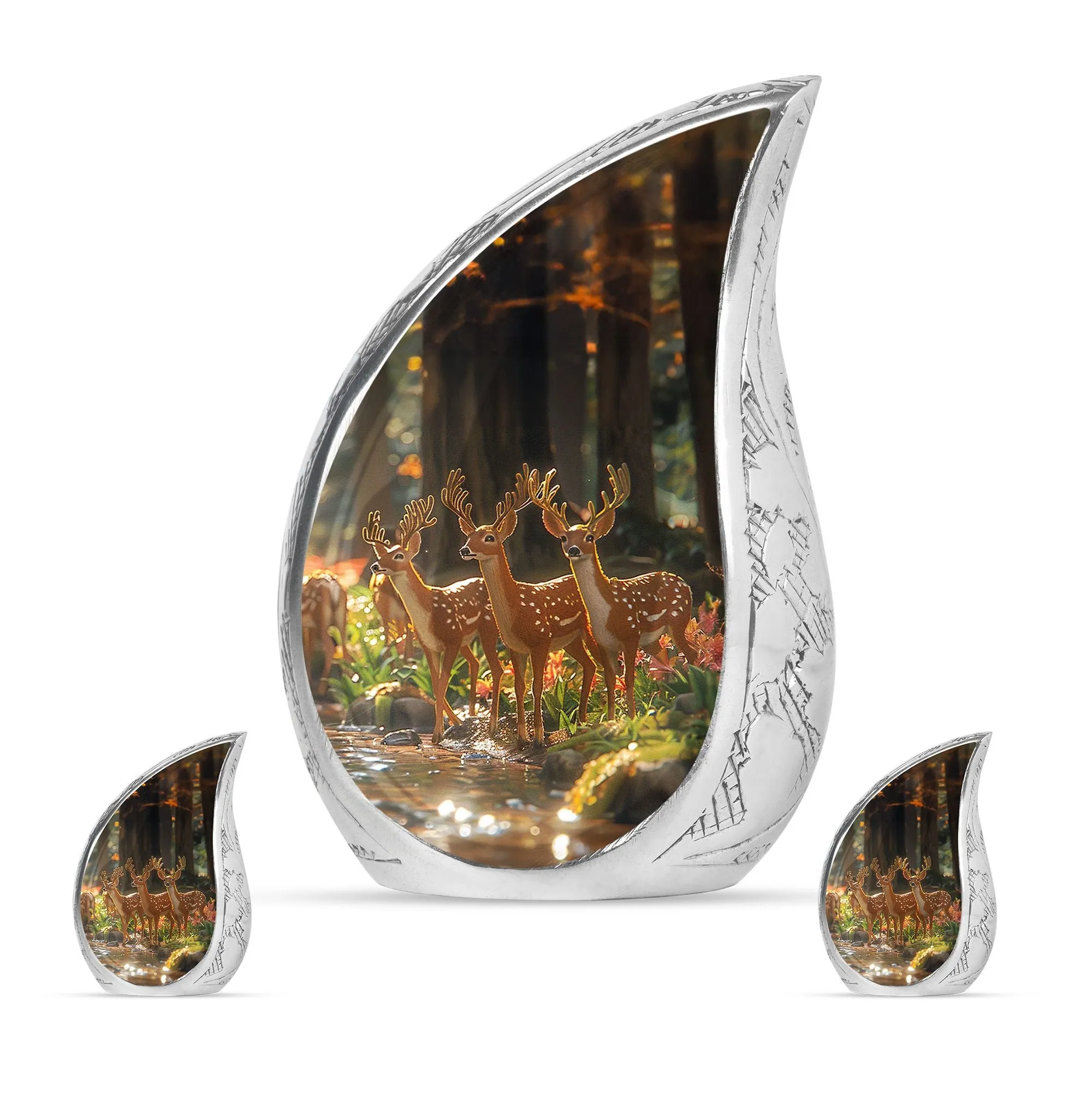 Deer Cremation Urn For Ashes - Beautiful Urns For Adult Human Ashes
