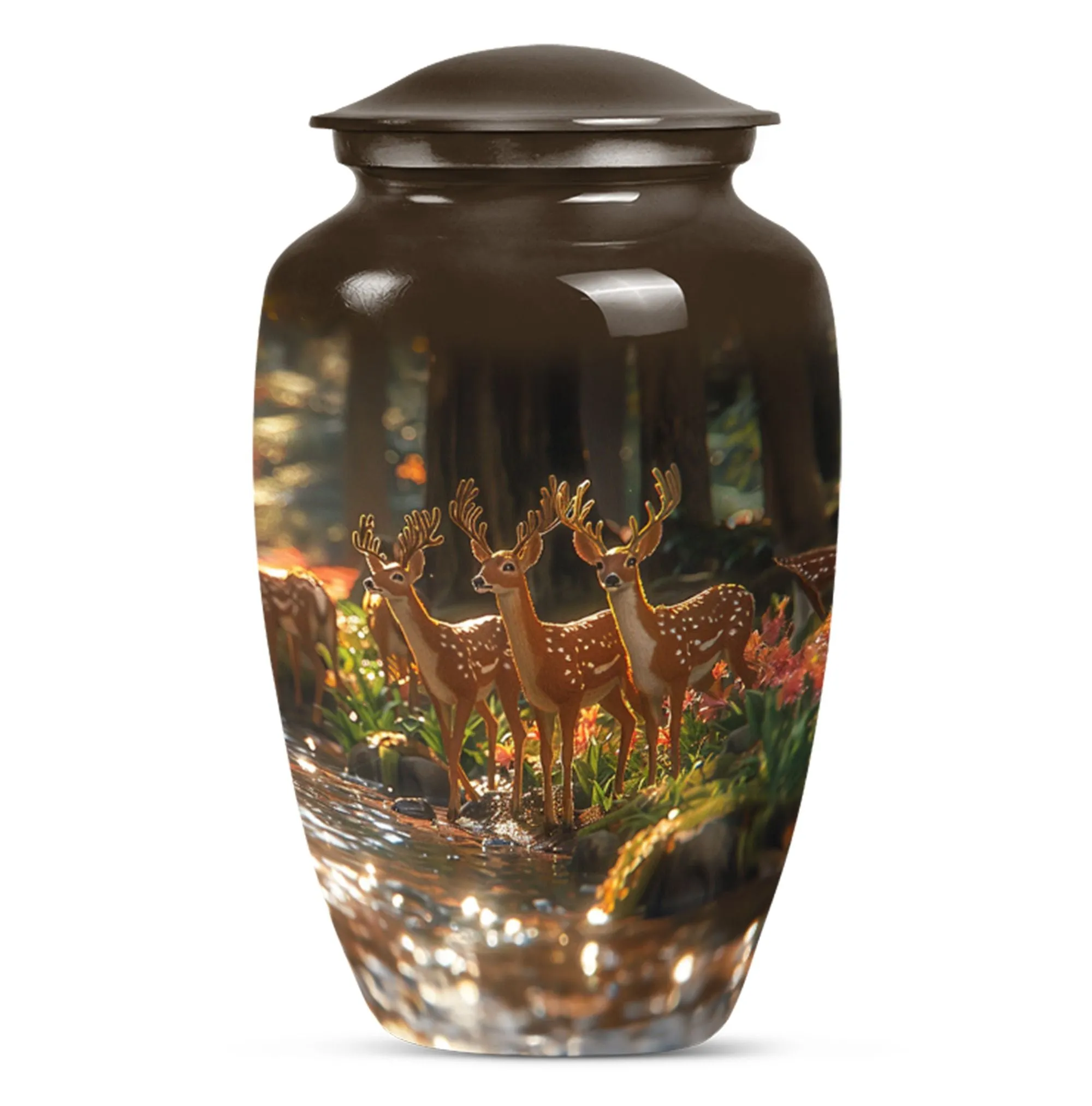 Deer Cremation Urn For Ashes - Beautiful Urns For Adult Human Ashes