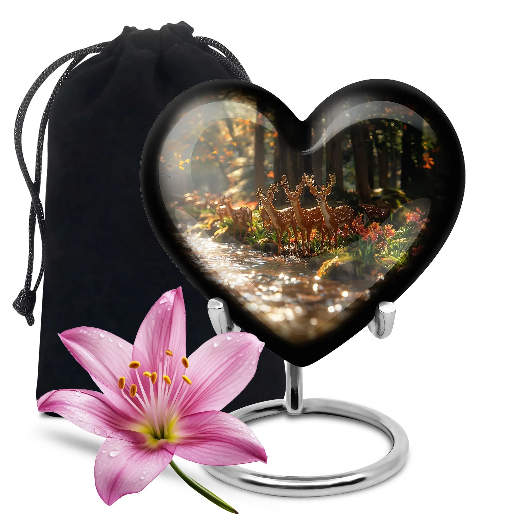 Deer Cremation Urn For Ashes - Beautiful Urns For Adult Human Ashes