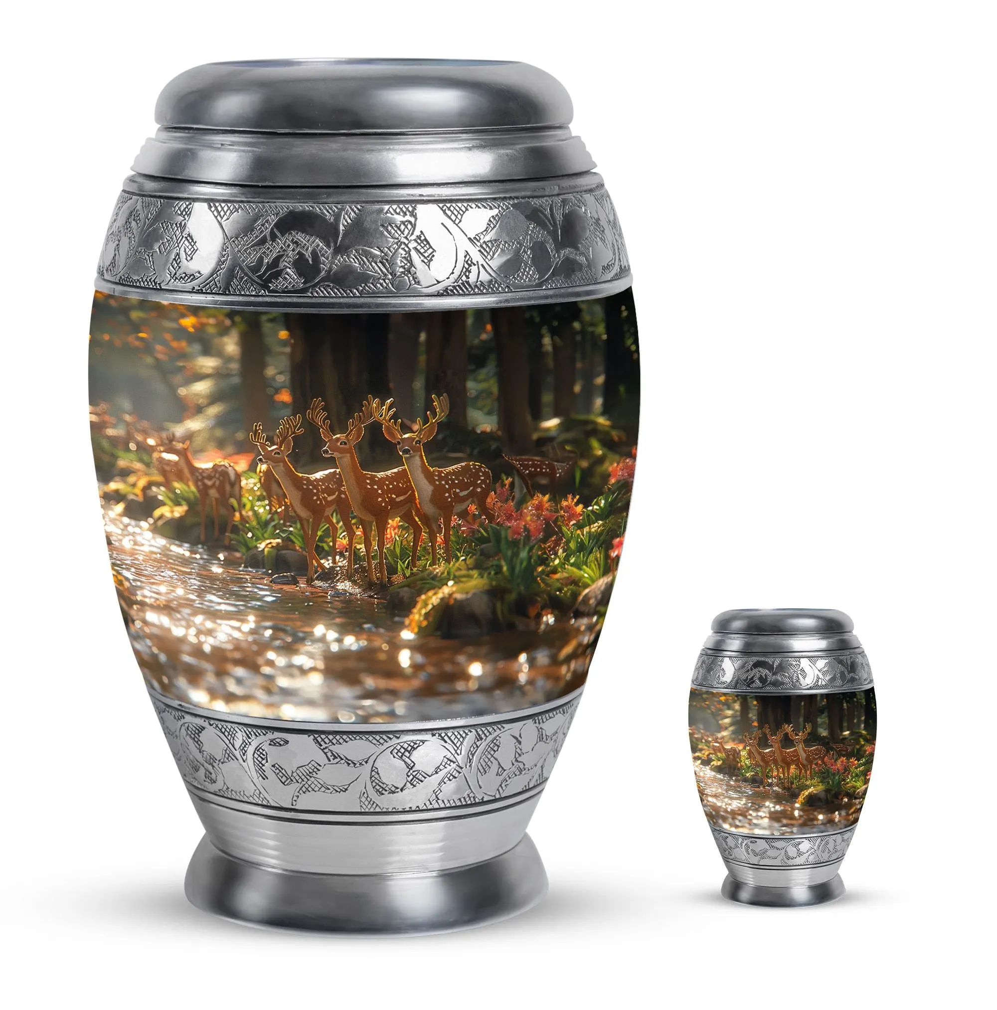 Deer Cremation Urn For Ashes - Beautiful Urns For Adult Human Ashes