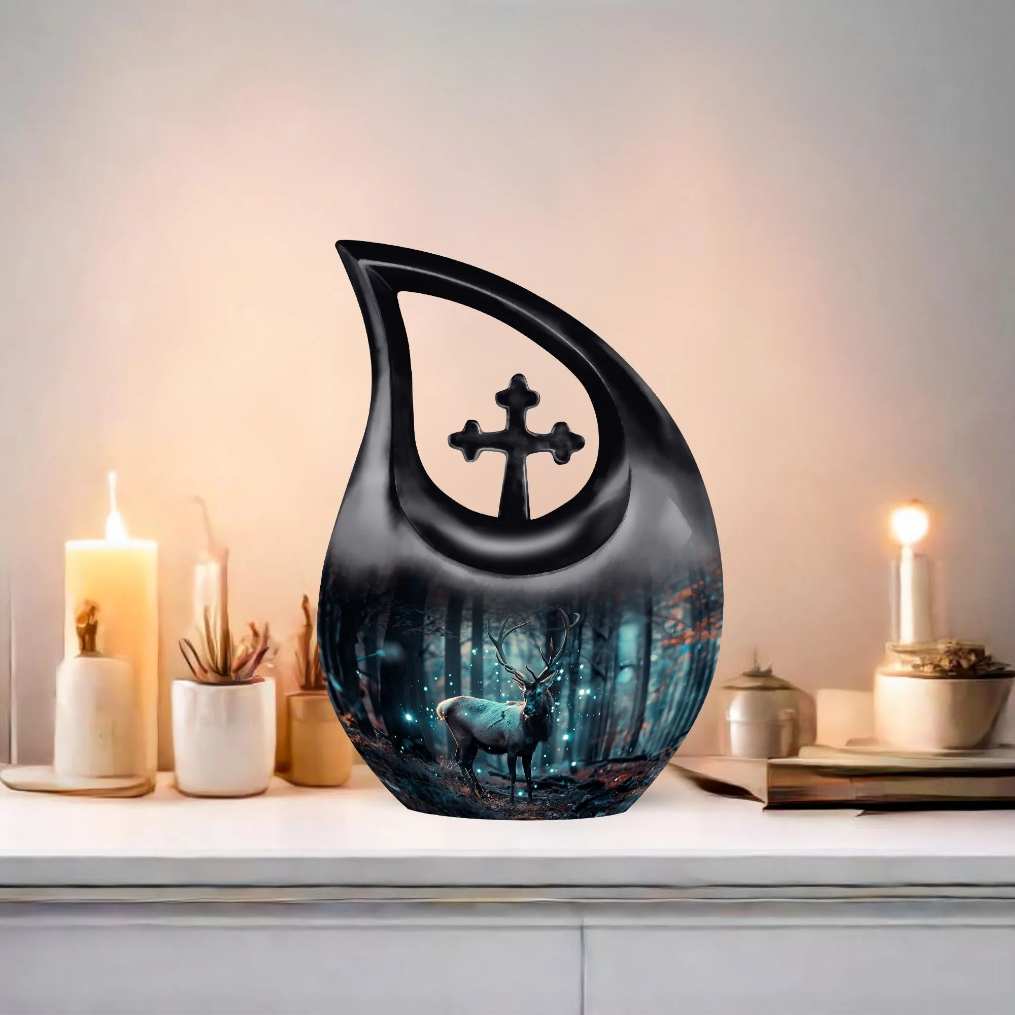 Deer Cremation Urn- Personalized Container For Human Ashes