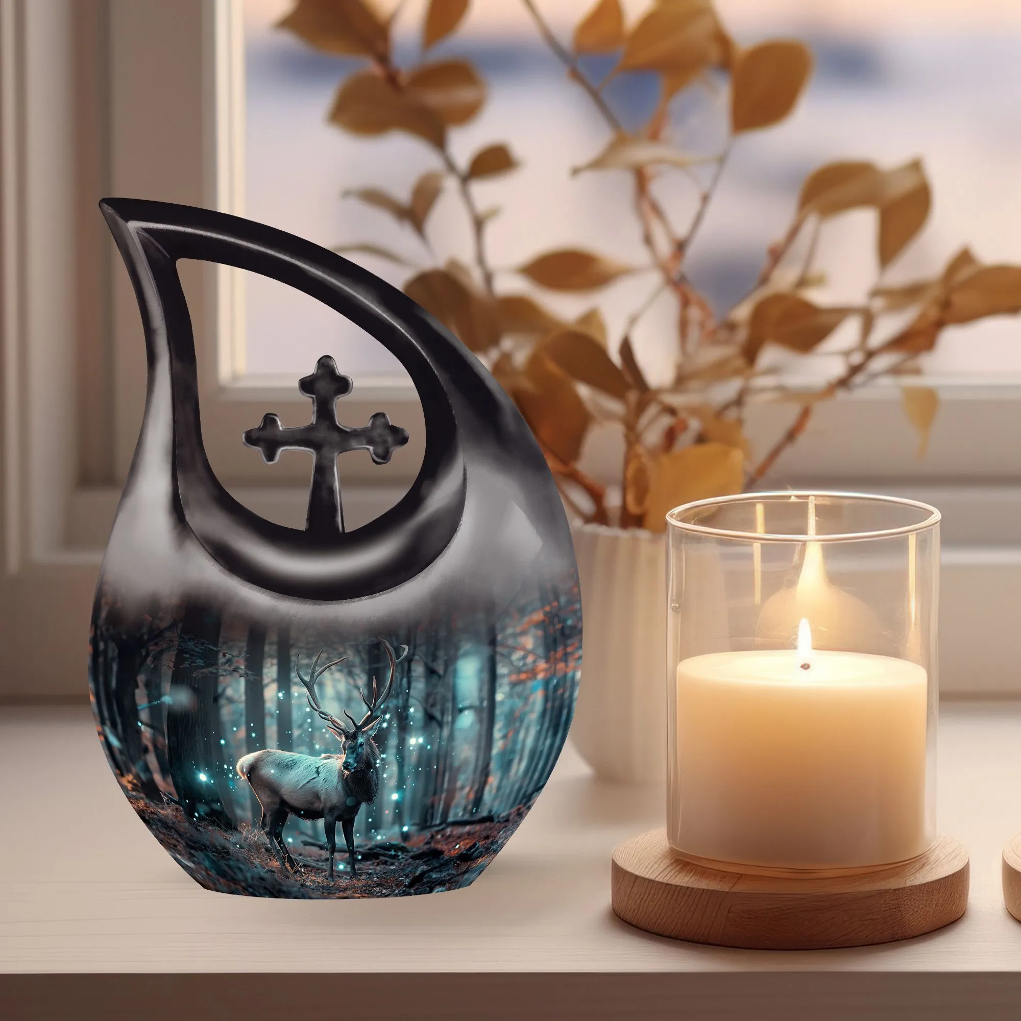 Deer Cremation Urn- Personalized Container For Human Ashes