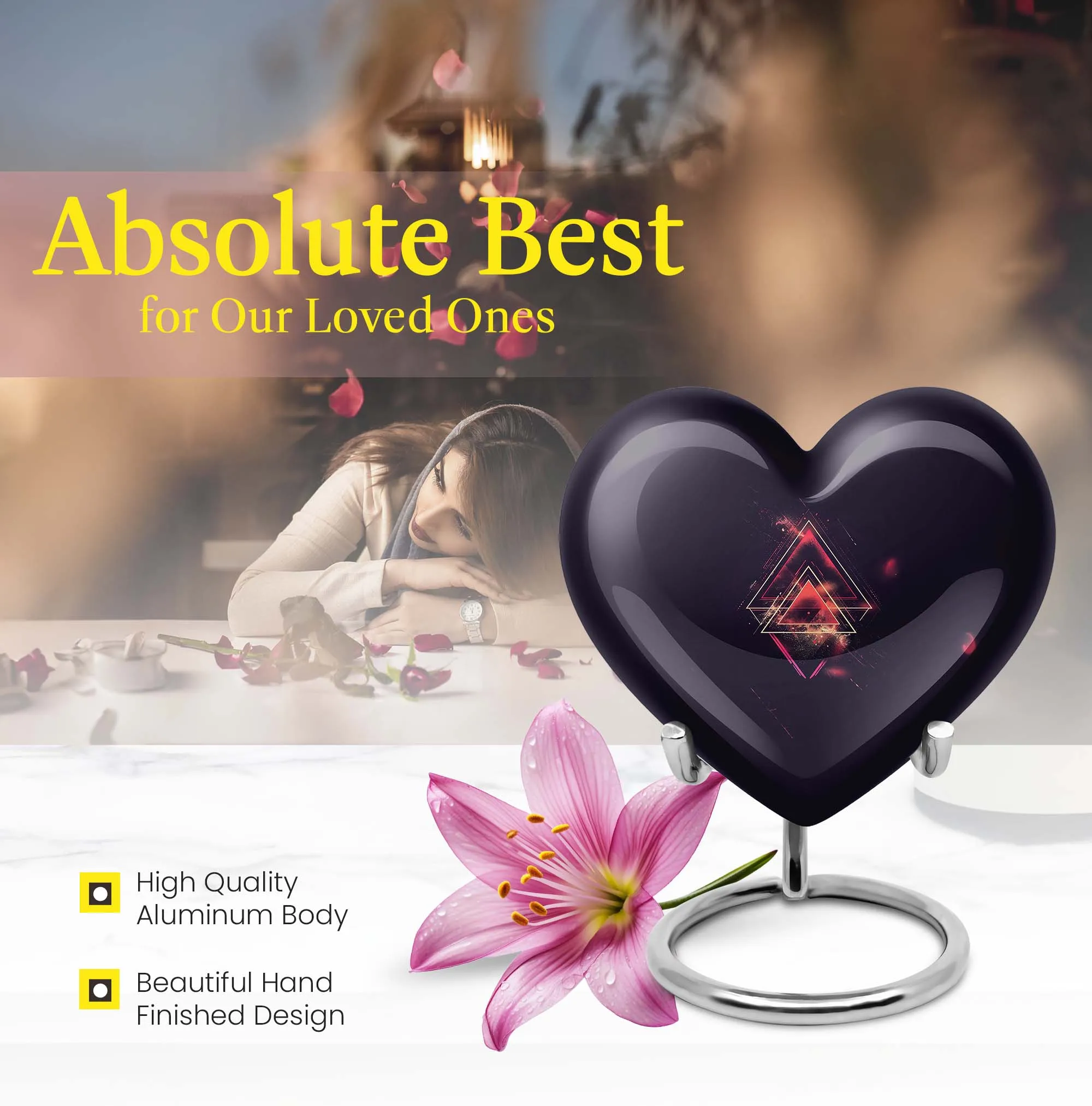 Devout Remembrance: Catholic Cremation Urn for Ashes