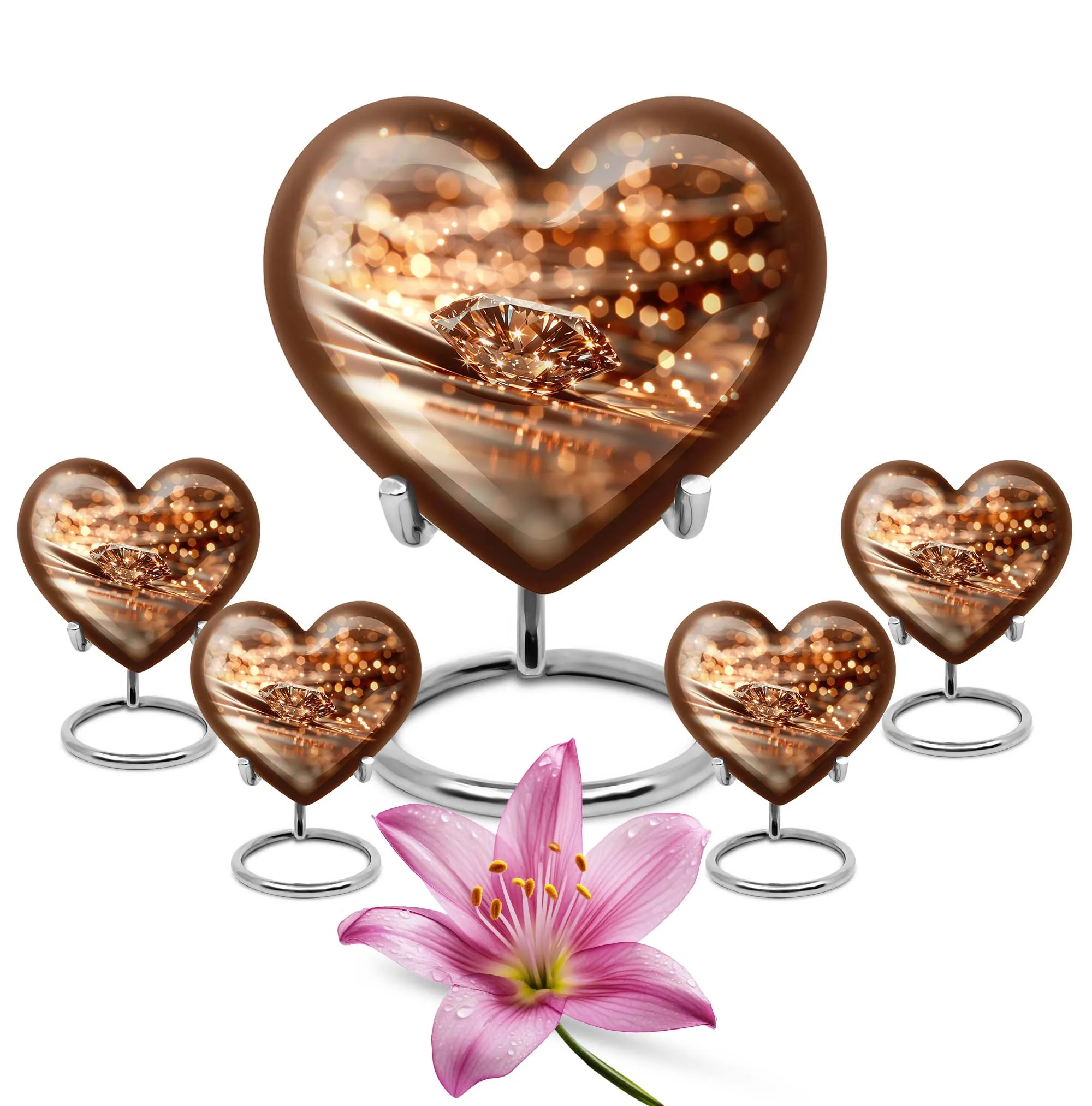 Diamond Cremation Urn - Forever Memorial for Adults