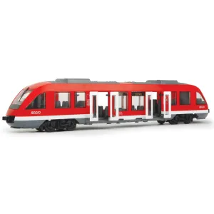 Dickie Toys 17.7" City Train - Trackless Red & White Vehicle Toy, Ages 3 