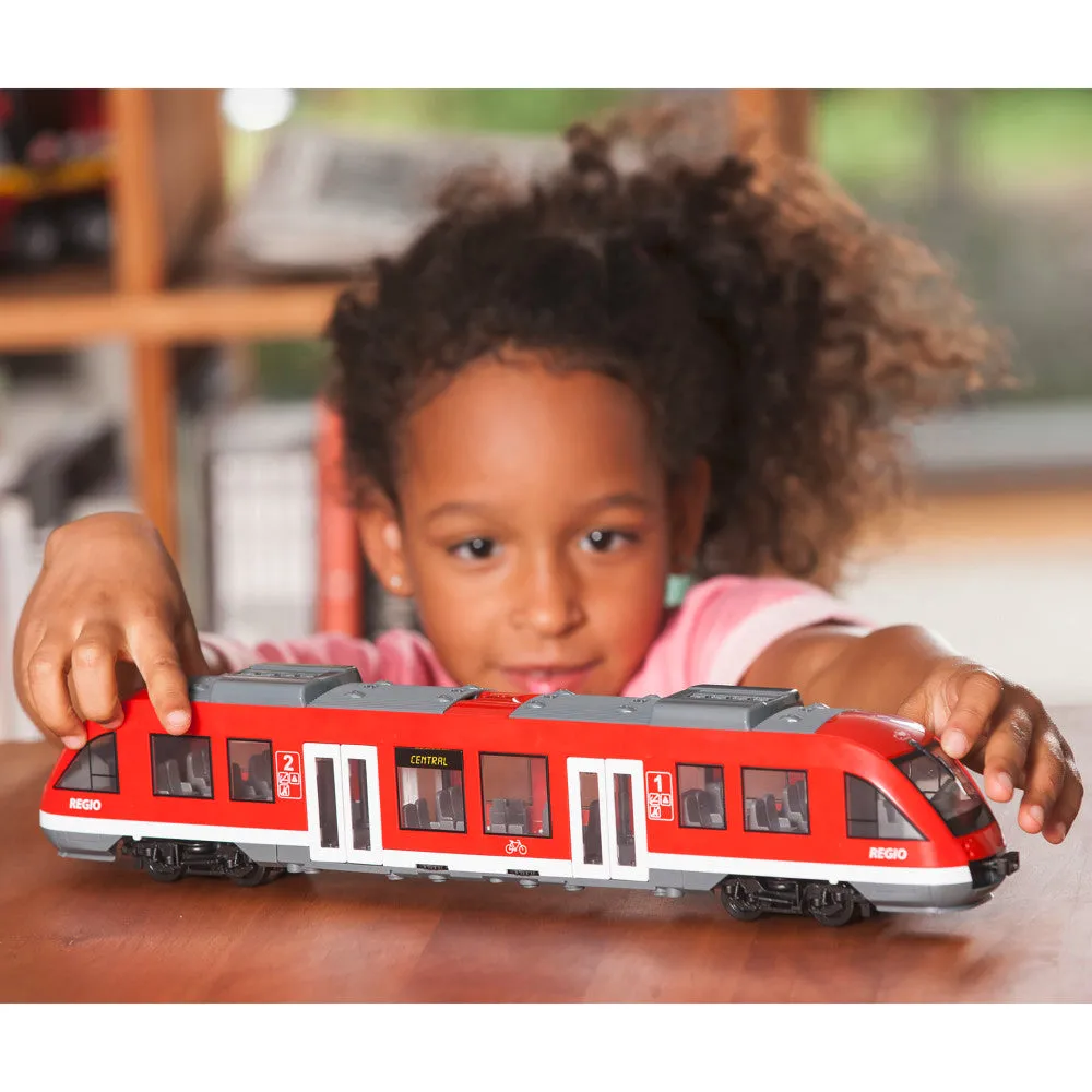 Dickie Toys 17.7" City Train - Trackless Red & White Vehicle Toy, Ages 3 