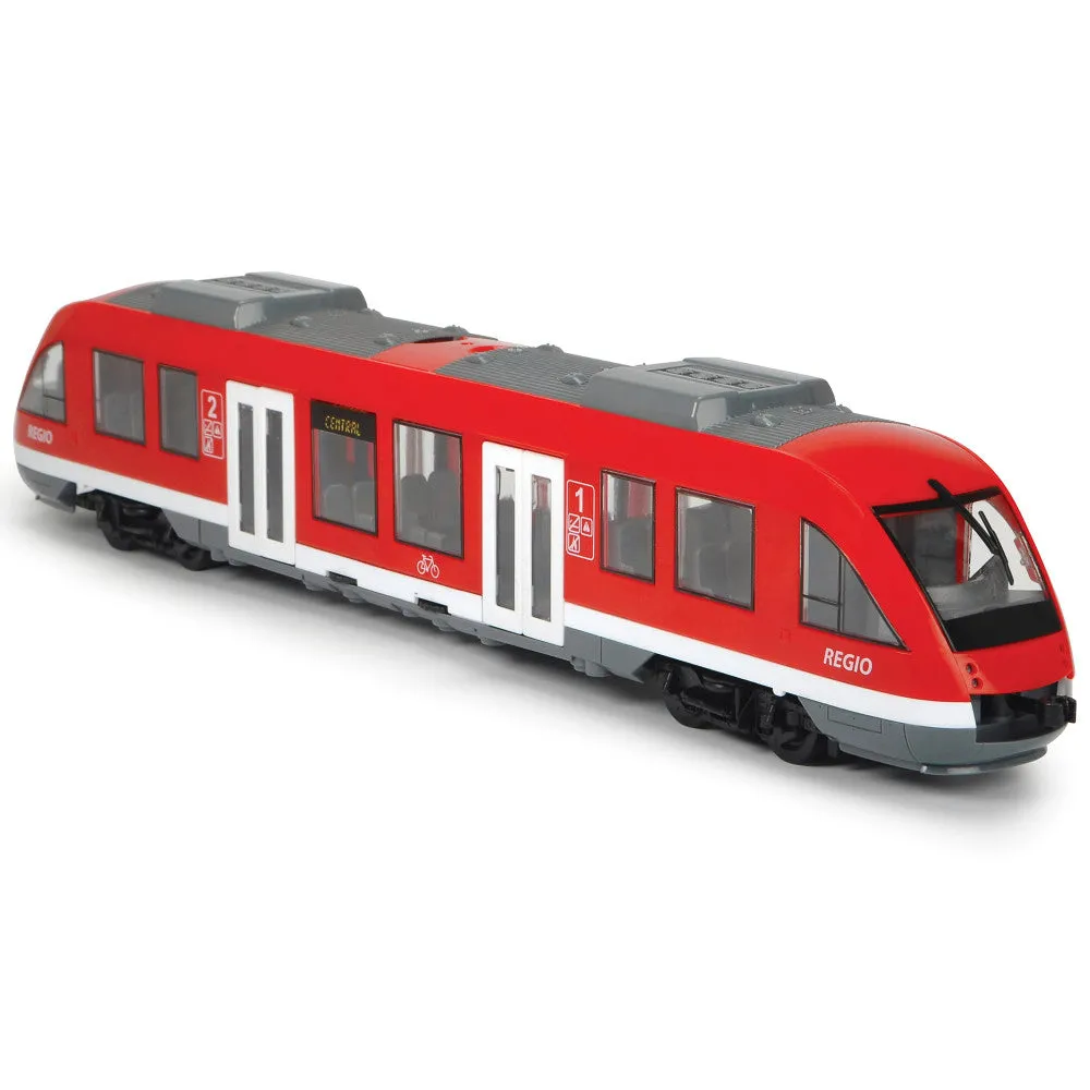 Dickie Toys 17.7" City Train - Trackless Red & White Vehicle Toy, Ages 3 