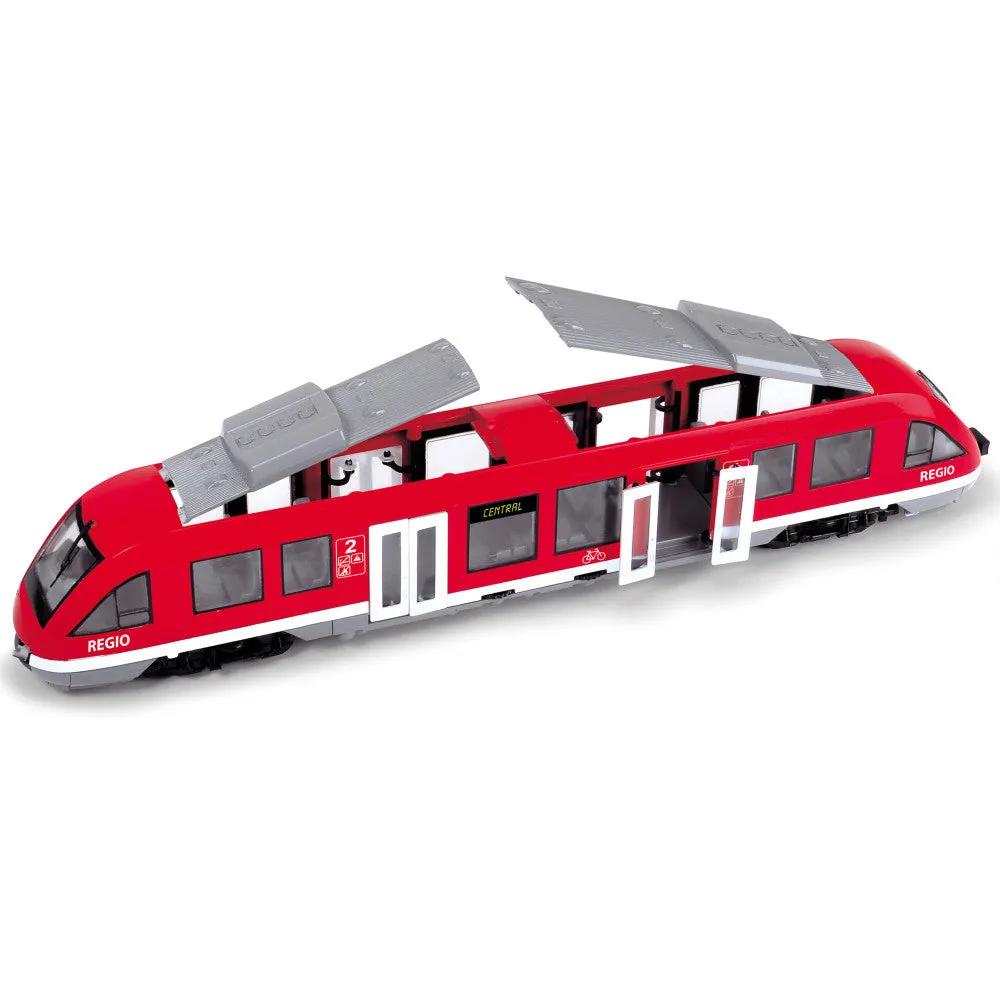 Dickie Toys 17.7" City Train - Trackless Red & White Vehicle Toy, Ages 3 