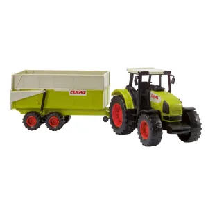 Dickie Toys Claas Large Scale Toy Tractor with Tiltable Trailer