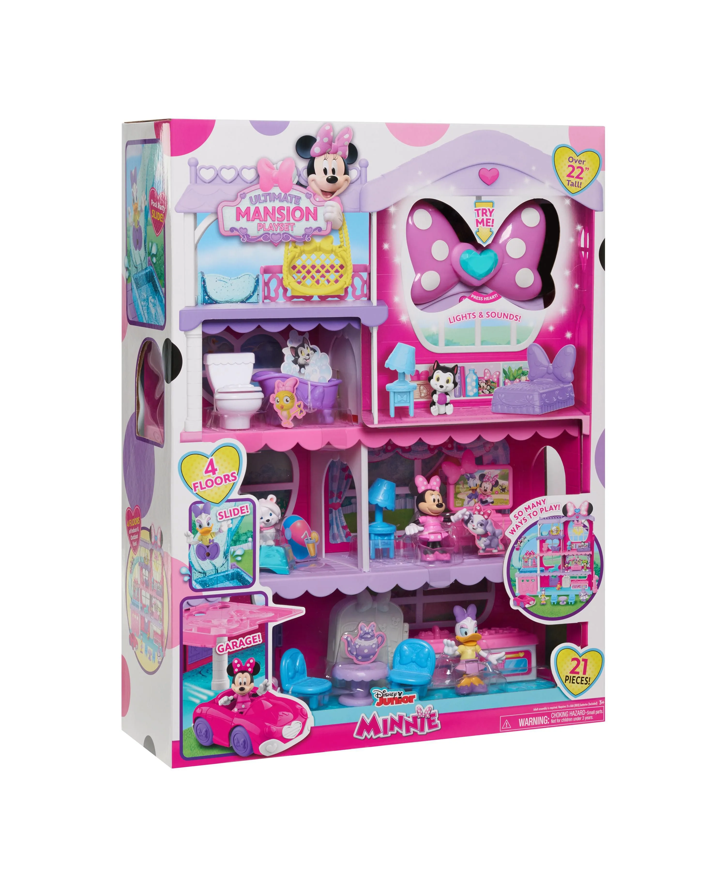 Disney Minnie Mouse Marvelous Mansion Playset - Interactive Dollhouse