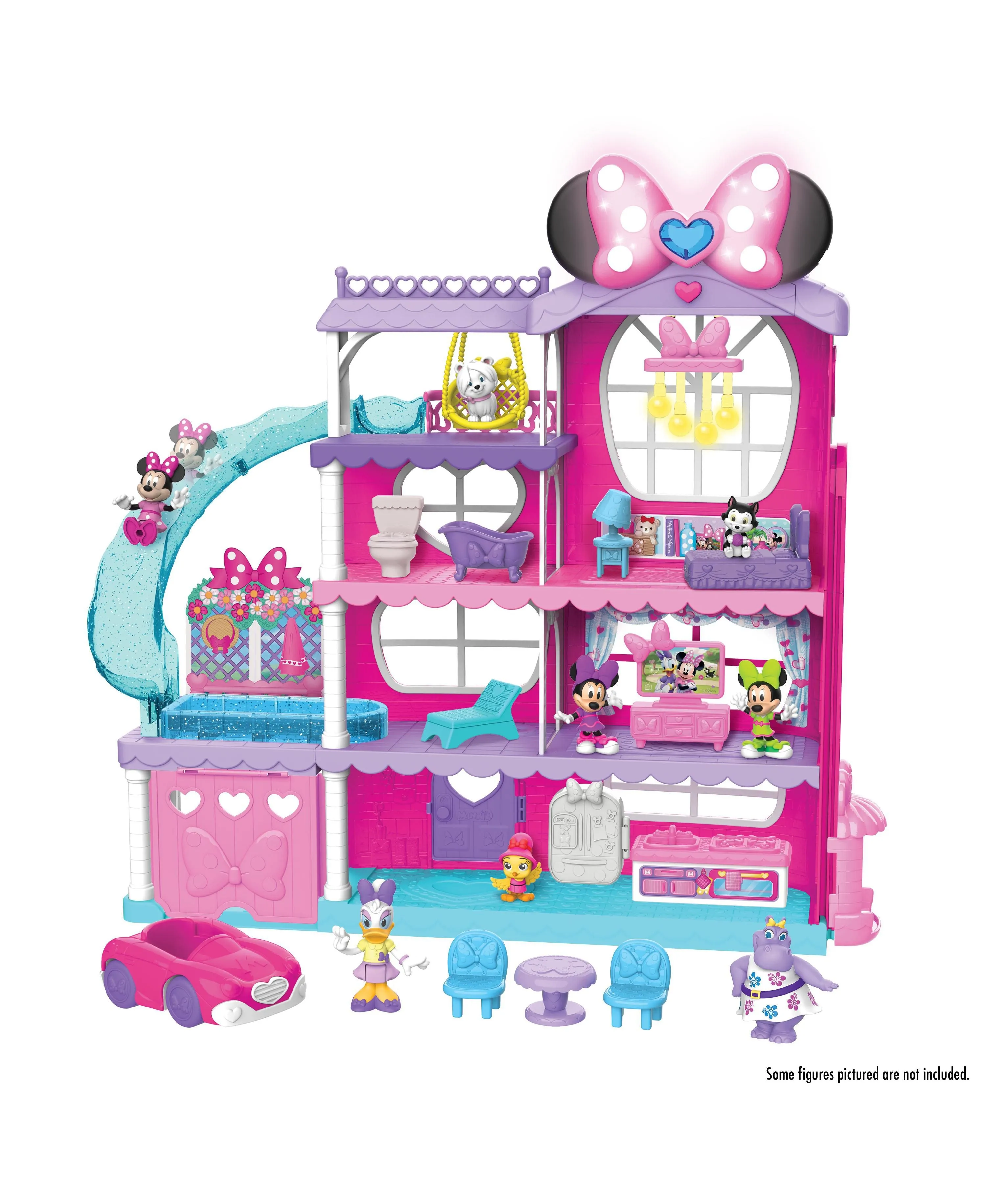 Disney Minnie Mouse Marvelous Mansion Playset - Interactive Dollhouse