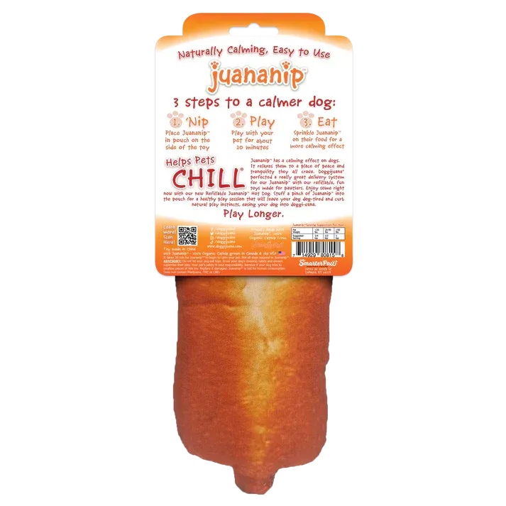 Doggijuana Get the Munchies Refillable Hot Dog Toy