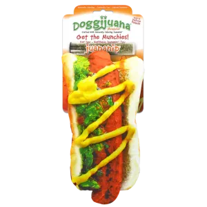 Doggijuana Get the Munchies Refillable Hot Dog Toy