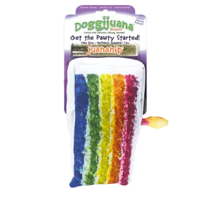 Doggijuana Get the Pawty Started Refillable Cake Slice Dog Toy