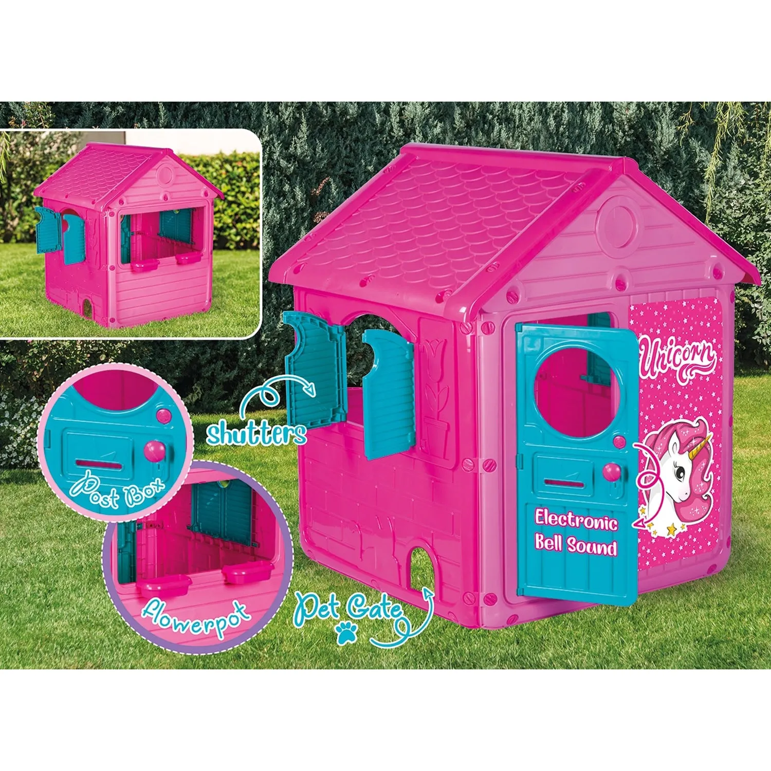 Dolu Toys My First House: Unicorn Playhouse - Pink