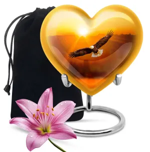 EAGLE Tribute - Heartfelt Memorial Medium Cremation Urn