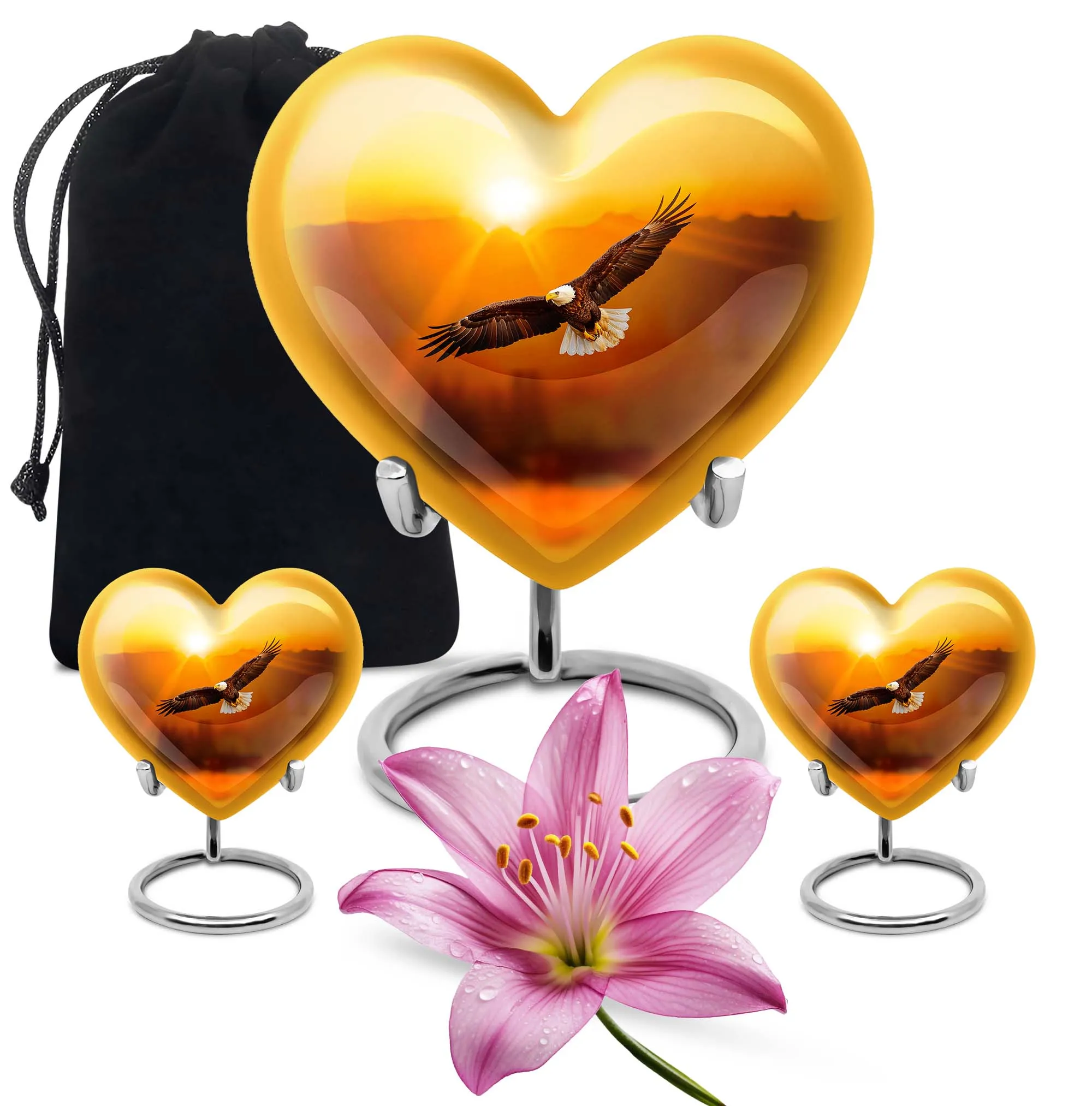 EAGLE Tribute - Heartfelt Memorial Medium Cremation Urn
