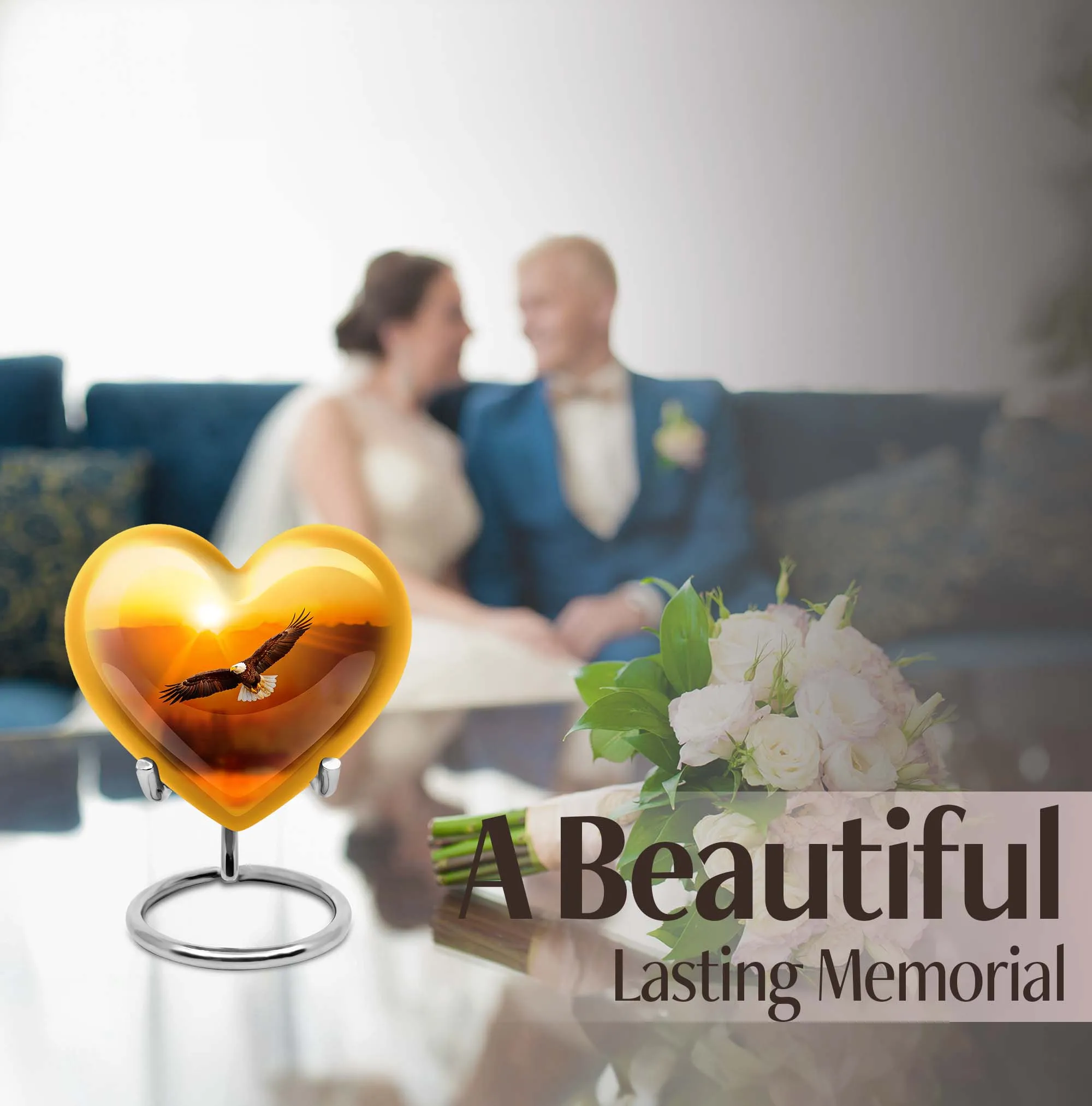 EAGLE Tribute - Heartfelt Memorial Medium Cremation Urn