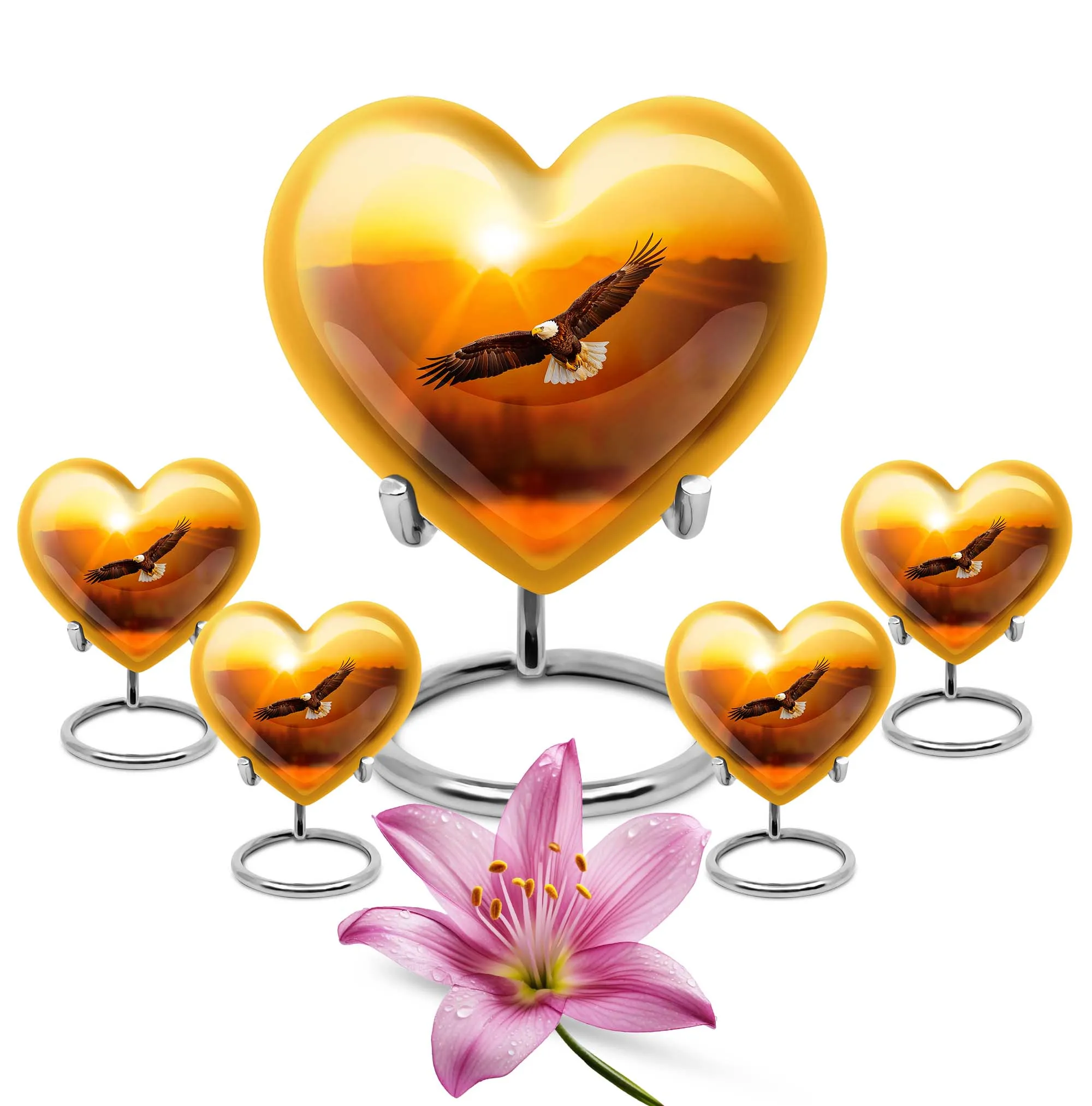 EAGLE Tribute - Heartfelt Memorial Medium Cremation Urn