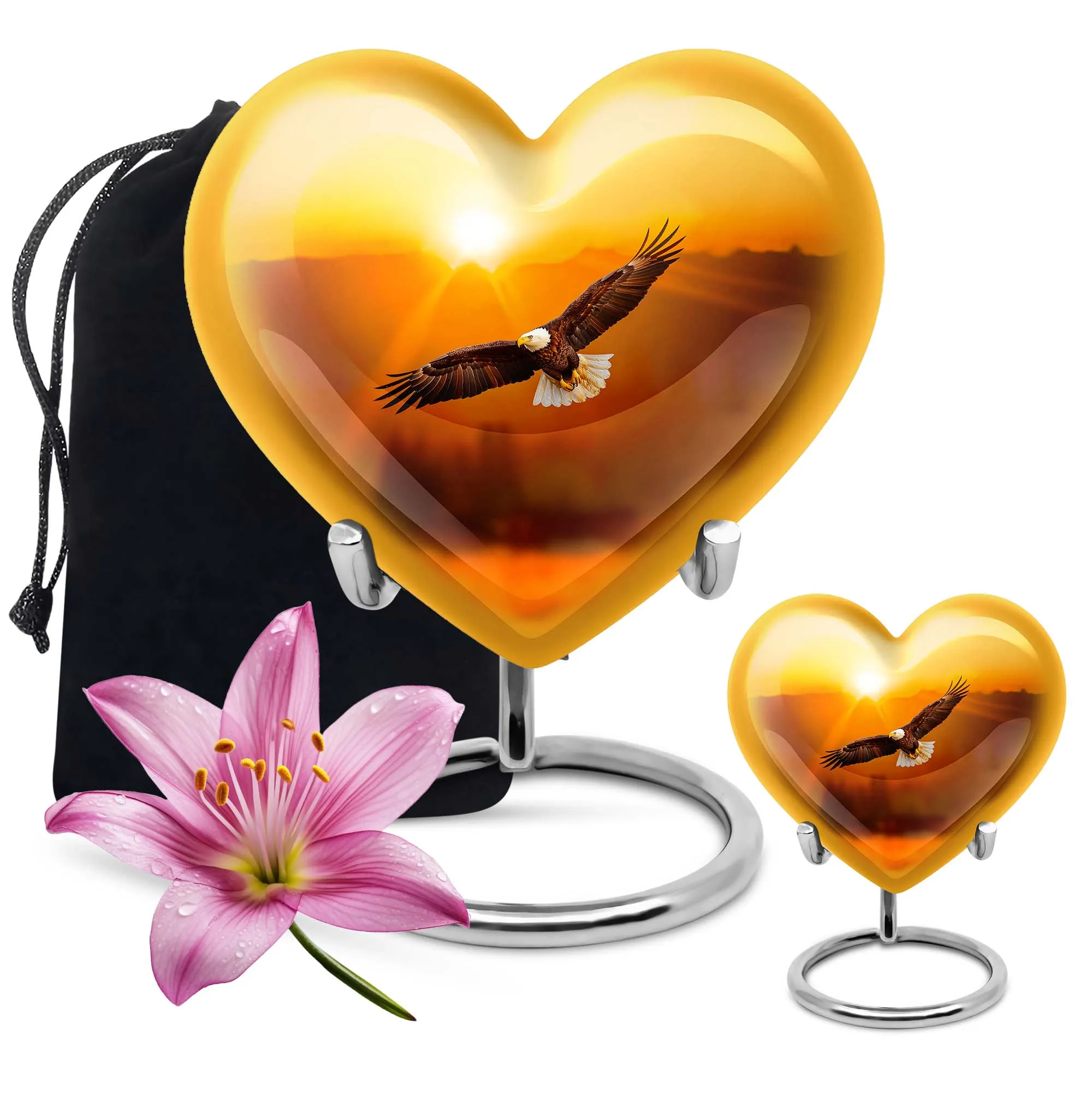 EAGLE Tribute - Heartfelt Memorial Medium Cremation Urn
