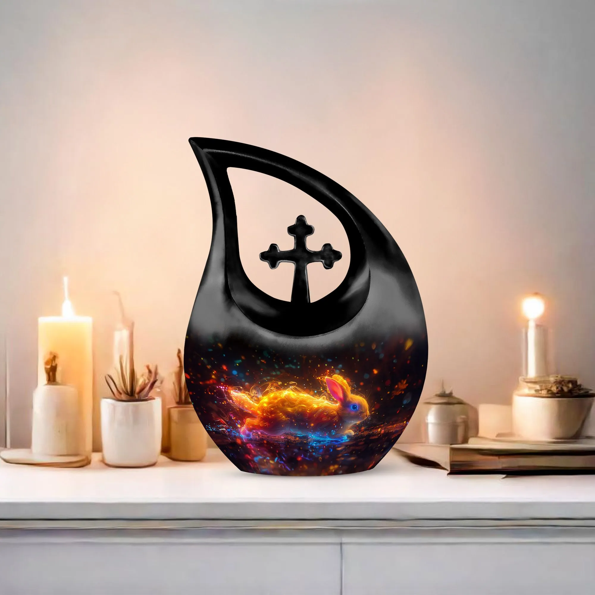 Enchanted Neon Wilderness Urn Distinctive Memorial Reward