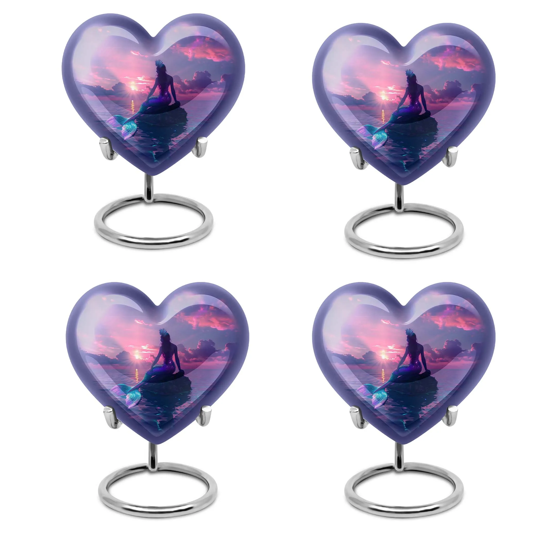 Enchanting Butterfly Mermaid Urn Radiating Love and Memories