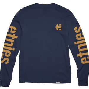 Etnies Icon Long Sleeve T-Shirt - Navy/Gum