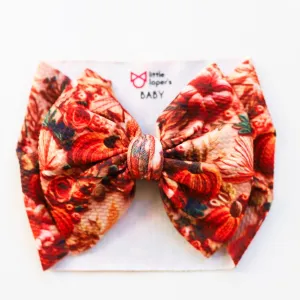 Fall Faux Embroidered Headwrap