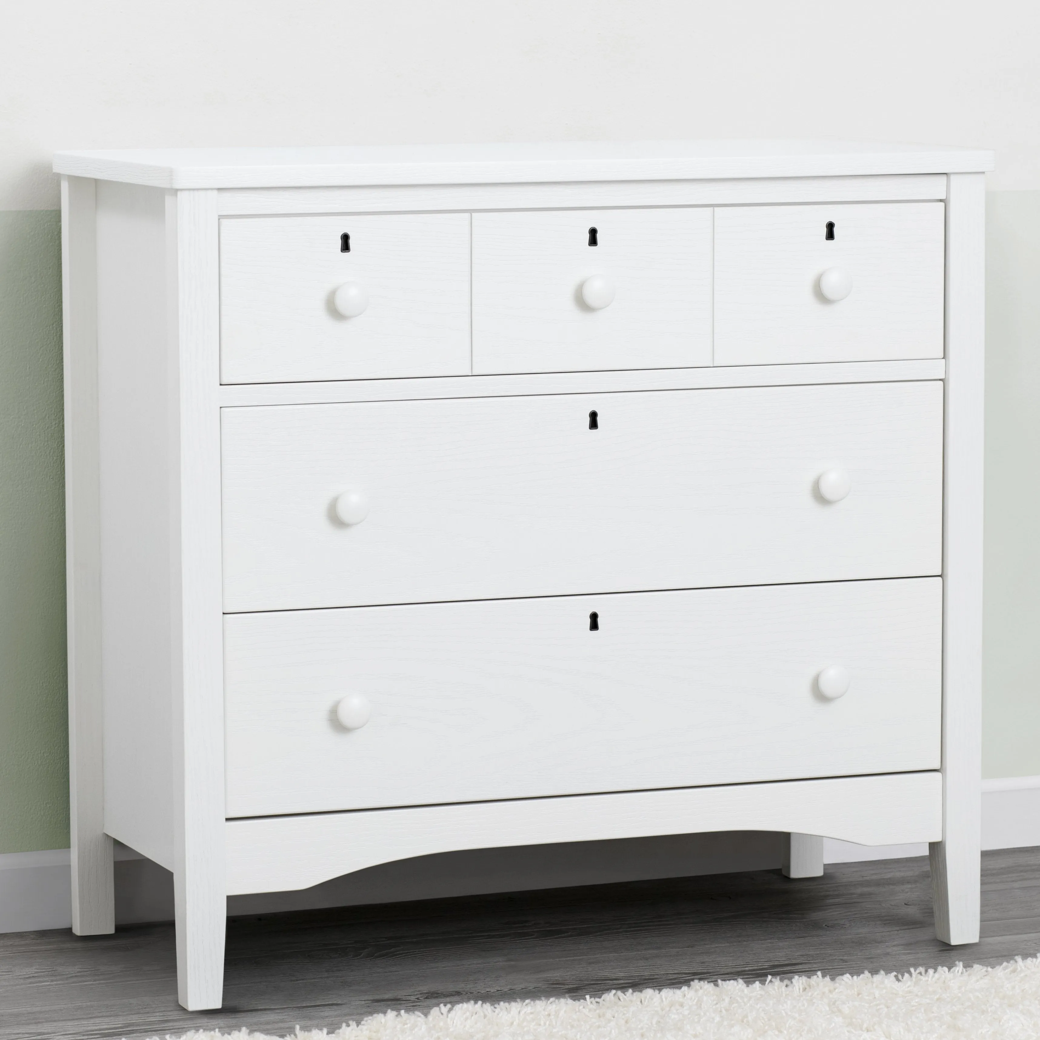 Farmhouse 3 Drawer Dresser with Changing Top