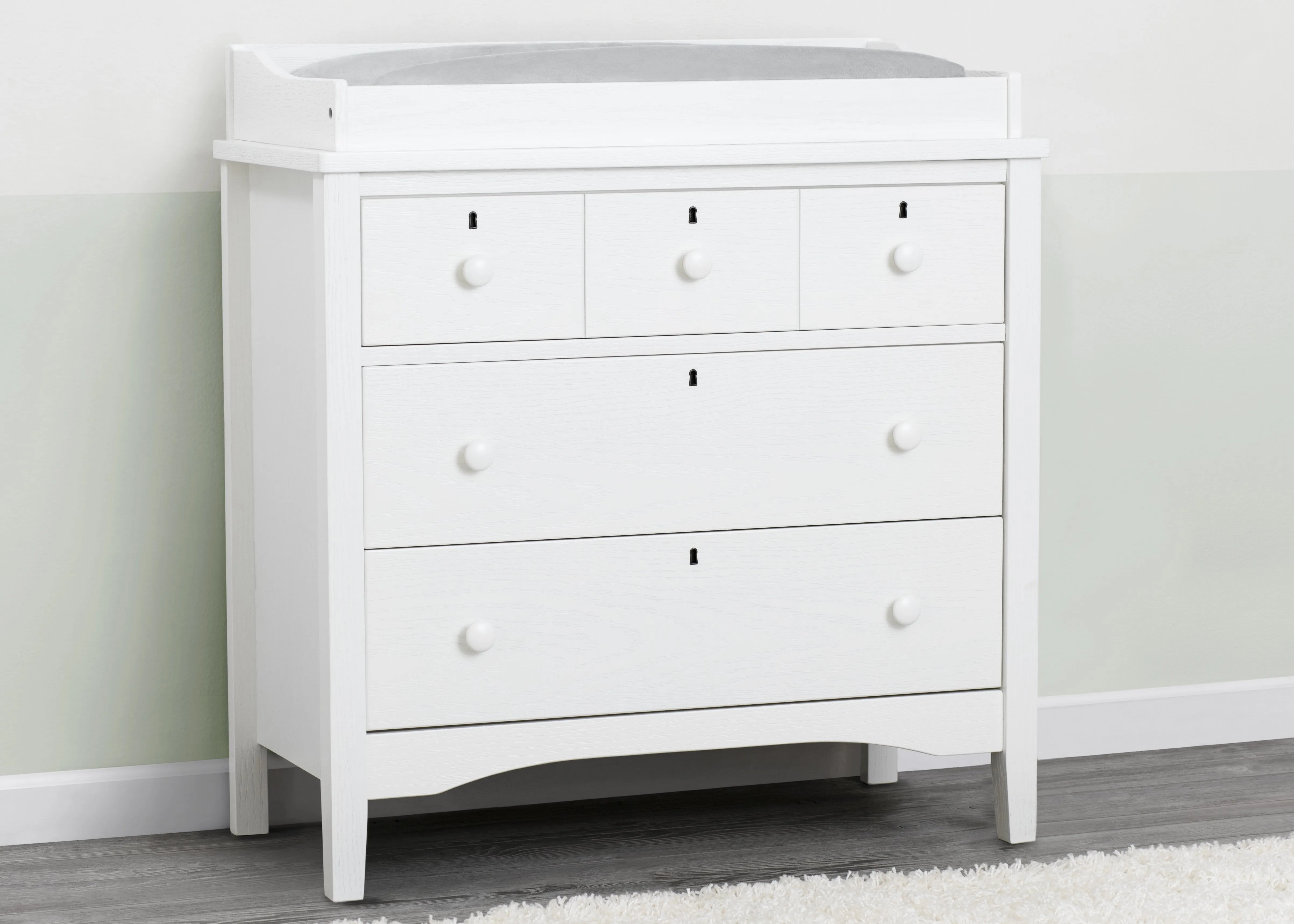 Farmhouse 3 Drawer Dresser with Changing Top