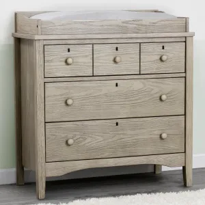 Farmhouse 3 Drawer Dresser with Changing Top