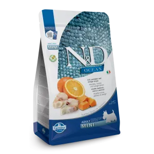 Farmina N&D Ocean Grain Free Cod, Pumpkin & Orange MIni Adult Dry Dog Food