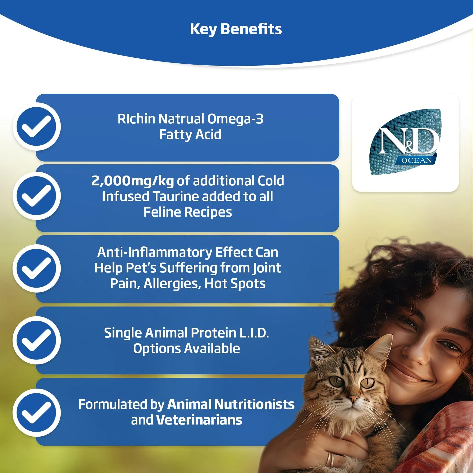Farmina N&D Ocean Grain Free Herring & Orange Adult Dry Cat Food