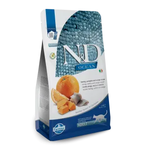 Farmina N&D Ocean Grain Free Herring, Pumpkin & Orange Adult Dry Cat Food