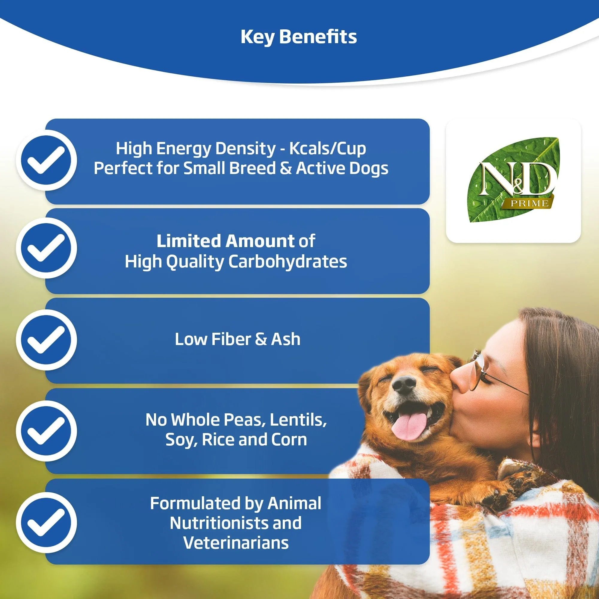 Farmina N&D Prime Grain Free Lamb & Blueberry Medium & Maxi Adult Dry Dog Food