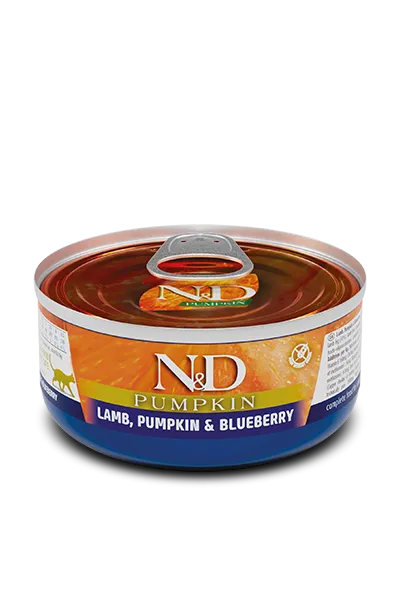 Farmina N&D Pumpkin Grain Free Lamb, Blueberry & Pumpkin Adult Canned Cat Food